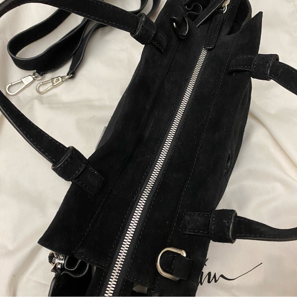 3.1 phillip lim mini soft suede pashli satchel in black - Picture 3 of 12